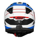 Capacete Ls2 Mx702 Pioneer Ii Namib - Branco/azul/vermelho