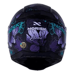 Capacete Norisk Ff802 Razor- Bloom - Preto Roxo
