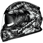 Capacete Norisk Ff302 Hot Girl - Preto Branco