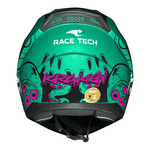 Capacete Race Tech Sector Kraken - Verde Rosa.