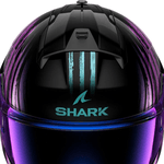 Capacete Shark Ridill 2 Assya Kxk - Preto/Roxo.