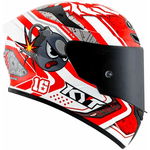 Capacete Kyt Tt Course Super Mario - Vermelho Branco 