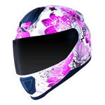 Capacete Norisk Ff802 Razor Bloom - Branco Rosa