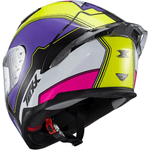 Capacete Texx Raptor Hornet - Verde/roxo/branco/rosa