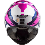 Capacete Ls2 Ff800 Storm Techy - Branco Rosa