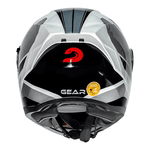 Capacete Race Tech Signal Gear - Preto Branco.