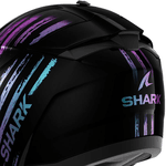 Capacete Shark Ridill 2 Assya Kxk - Preto/Roxo.