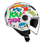 Capacete Norisk Orion Sv Free - Branco/laranja
