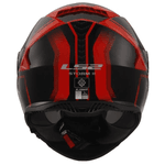 Capacete Ls2 Ff800 Storm Tracker - Preto/vermelho