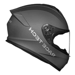 Capacete Race Tech Hit Monocolor - Titanium Fosco.