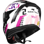 Capacete Race Tech Volt Ninja - Branco/rosa