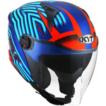 Capacete Kyt D-city Lucent - Azul Laranja