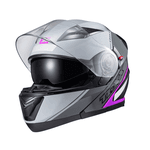Capacete Texx Gladiator V3 Makan - Cinza/rosa