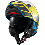 Capacete Texx Kratos Solid Cyber - Azul/verde Fosco