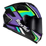 Capacete Race Tech Hit Draw - Preto/roxo
