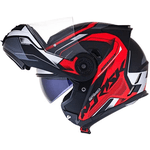 Capacete Norisk Ff345 Route Speedmax - Preto Vermelho Cinza