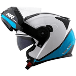 Capacete Norisk Ff345 Route Chance - Branco Azul Preto