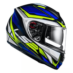 Capacete Ls2 Ff397 Vector Evo Rider - Azul Amarelo 