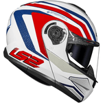 Capacete Ls2 Ff908 Strobe Ii Phantom - Branco/azul/vermelho