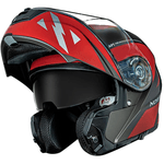Capacete Norisk Motion Defender - Titanium Vermelho