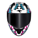 Capacete Race Tech Sector Monsters - Branco Azul.