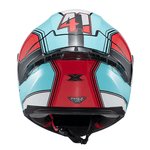 Capacete Texx Raptor Hornet - Azul/vermelho/branco