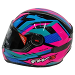 Capacete Fw3 Gtn Fox - Rosa/azul