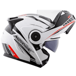 Capacete Norisk Ff345 Route Motion - Branco Preto Vermelho