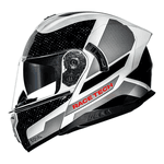 Capacete Race Tech Signal Gear - Preto Branco.