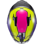 Capacete Texx Raptor Hornet - Verde/roxo/branco/rosa