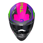 Capacete Race Tech Volt Track - Titanium Roxo.