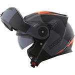 Capacete Norisk Ff345 Route Stroke - Preto Cinza Laranja