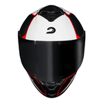 Capacete Race Tech Hit Plus - Preto Branco.