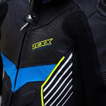 Macacão Texx Pista - 1 Peça - Preto/verde/azul