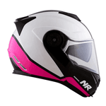 Capacete Norisk Ff345 Route Chance - Branco Rosa