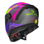 Capacete Race Tech Volt Track - Titanium Roxo.