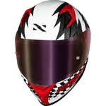Capacete Norisk Flow Daytona - Branco/vermelho