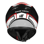 Capacete Race Tech Hit Plus - Preto Branco.