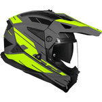 Capacete Ls2 Mx702 Pioneer Ii Namib - Cinza/amarelo