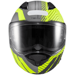 Capacete Texx Kratos Cyber - Cinza/verde Fosco