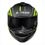 Capacete Ls2 Ff908 Strobe Ii Phantom - Titanium/amarelo