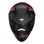 Capacete Race Tech Volt Abstrak - Preto Fosco Vermelho.