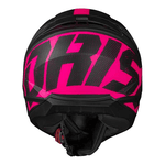 Capacete Norisk Ff802 Razor Full - Preto Fosco Rosa