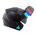 Capacete Norisk Ff345 Route Stroke - Preto Vermelho Azul