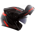 Capacete Norisk Ff345 Route Motion - Preto Cinza Vermelho
