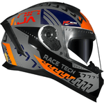 Capacete Race Tech Volt Ninja - Prata/azul