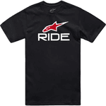 Camiseta Alpinestars Ride 4.0 - Preto Branco Vermelho