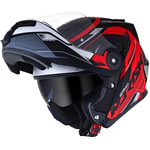 Capacete Norisk Ff345 Route Speedmax - Preto Vermelho Cinza