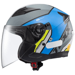 Capacete Texx Ugello Reisen - Azul/verde/branco