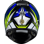 Capacete Ls2 Ff397 Vector Evo Rider - Azul Amarelo 